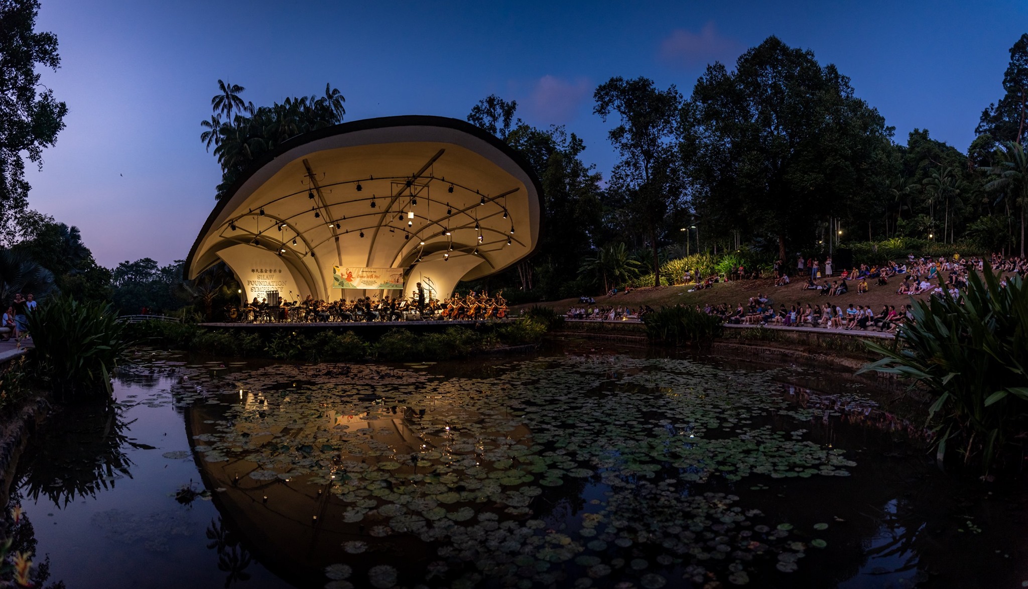 Performing at Singapore Botanic Garden